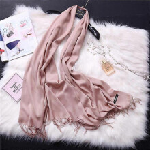 (150g-Red camel) Luxury Solid Women Scarf Winter Cashmere Pashmina Shawls Warm Lady Blanket Wraps Bufanda Scarves Tassel Neck Echarpe 2022