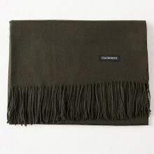 (150g-Army green) Luxury Solid Women Scarf Winter Cashmere Pashmina Shawls Warm Lady Blanket Wraps Bufanda Scarves Tassel Neck Echarpe 2022