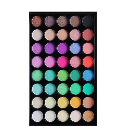 E40#2 40-Farben Matte- und Glitzer-Lidschattenpalette