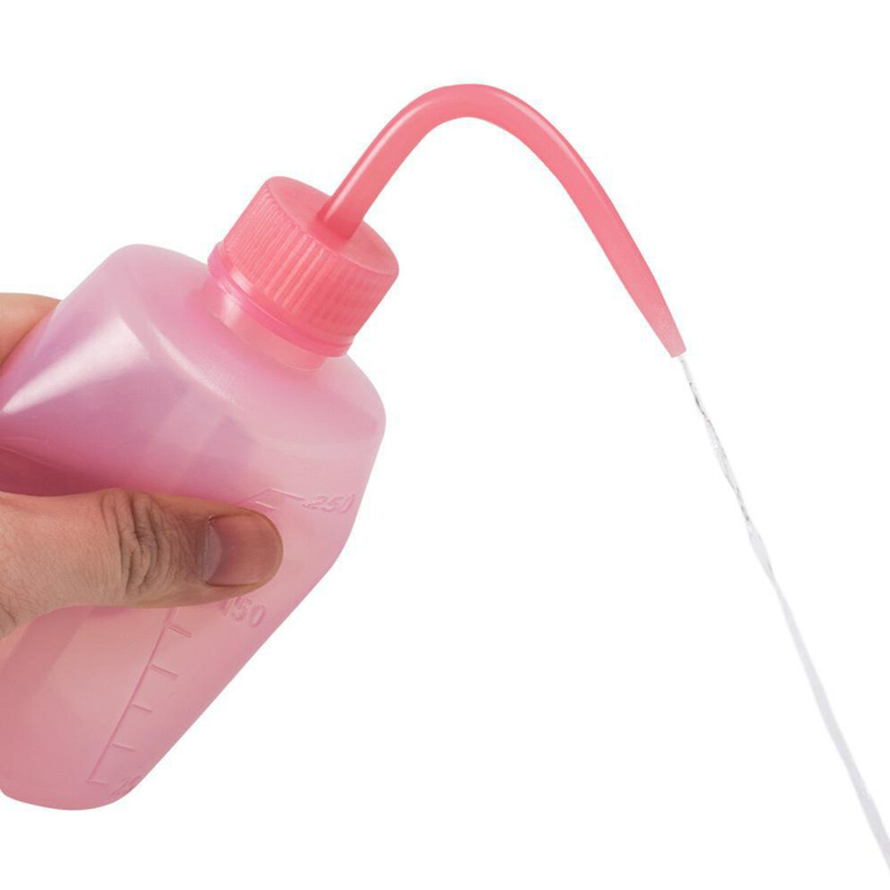 Pink Tattoo Artist Tool: 250Ml Plastic Curved Spout Squeeze Bottle