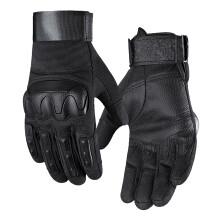 Full Finger Hard Knuckle Motorcycle Gloves, Touchscreen, XL
