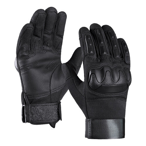 Full Finger Hard Knuckle Motorcycle Gloves, Touchscreen, XL 1