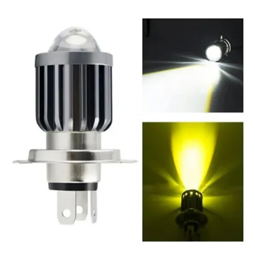 Motorcycle LED Headlight Bulb 12V High Low Beam Spot 2 Colors 1