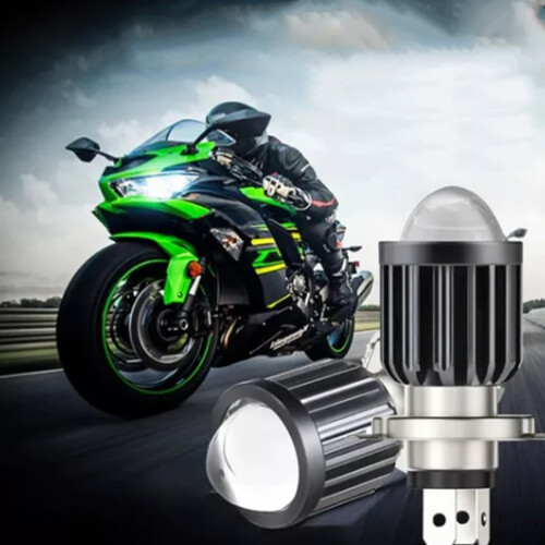Motorcycle LED Headlight Bulb 12V High Low Beam Spot 2 Colors 2