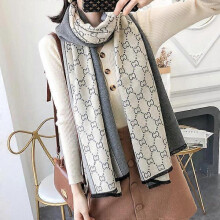 (13) Ladies Elegant High-quality Camellia Floral Print Cashmere Scarf Women Luxury Shawl Thick Warm Brand Pashmina Women Wraps Hijabs