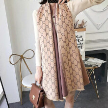 (15) Ladies Elegant High-quality Camellia Floral Print Cashmere Scarf Women Luxury Shawl Thick Warm Brand Pashmina Women Wraps Hijabs