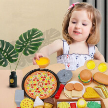 56 Stück Western-Food-Spielzeug buntes Küchen-Playset