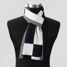 (color 2) 2022 Casual Cool Winter Scarves Men Scarf Warm Neckercheif Business Plaid Kint Scarves Men Cotton Wraps Male Sjaal Foulard