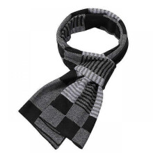 (color 9) 2022 Casual Cool Winter Scarves Men Scarf Warm Neckercheif Business Plaid Kint Scarves Men Cotton Wraps Male Sjaal Foulard