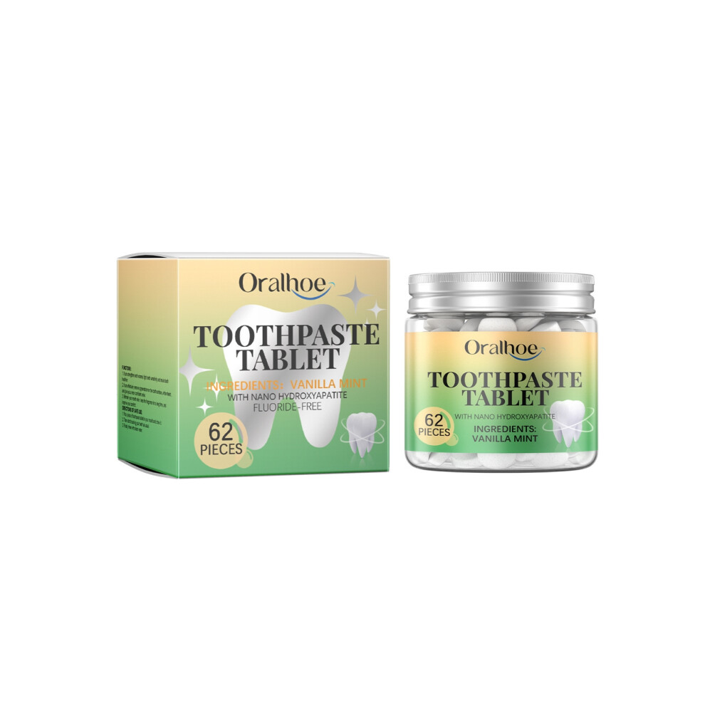 (Vanilla Mint Toothpaste Tablets) Toothpaste tablet series cleaning teeth dirt fresh breath care oral care teeth cleaning