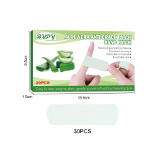 (30pcs) Anti-dry and cracked Aloe Vera patch waterproof and sweat-proof breathable Band-aid patch anti-freeze and cracked hands and feet moisturizing patch