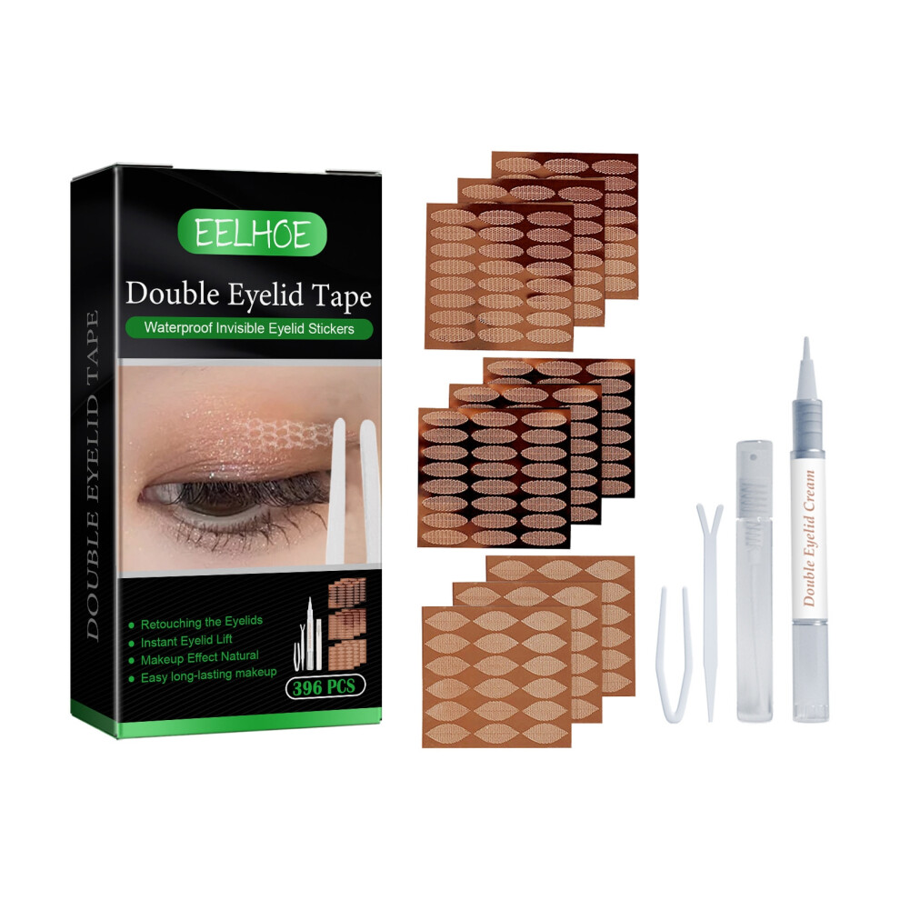 (Double eyelid patch set) Double eyelid patch set, natural, long-lasting invisible, breathable, traceless glue-free, large eye beauty patch
