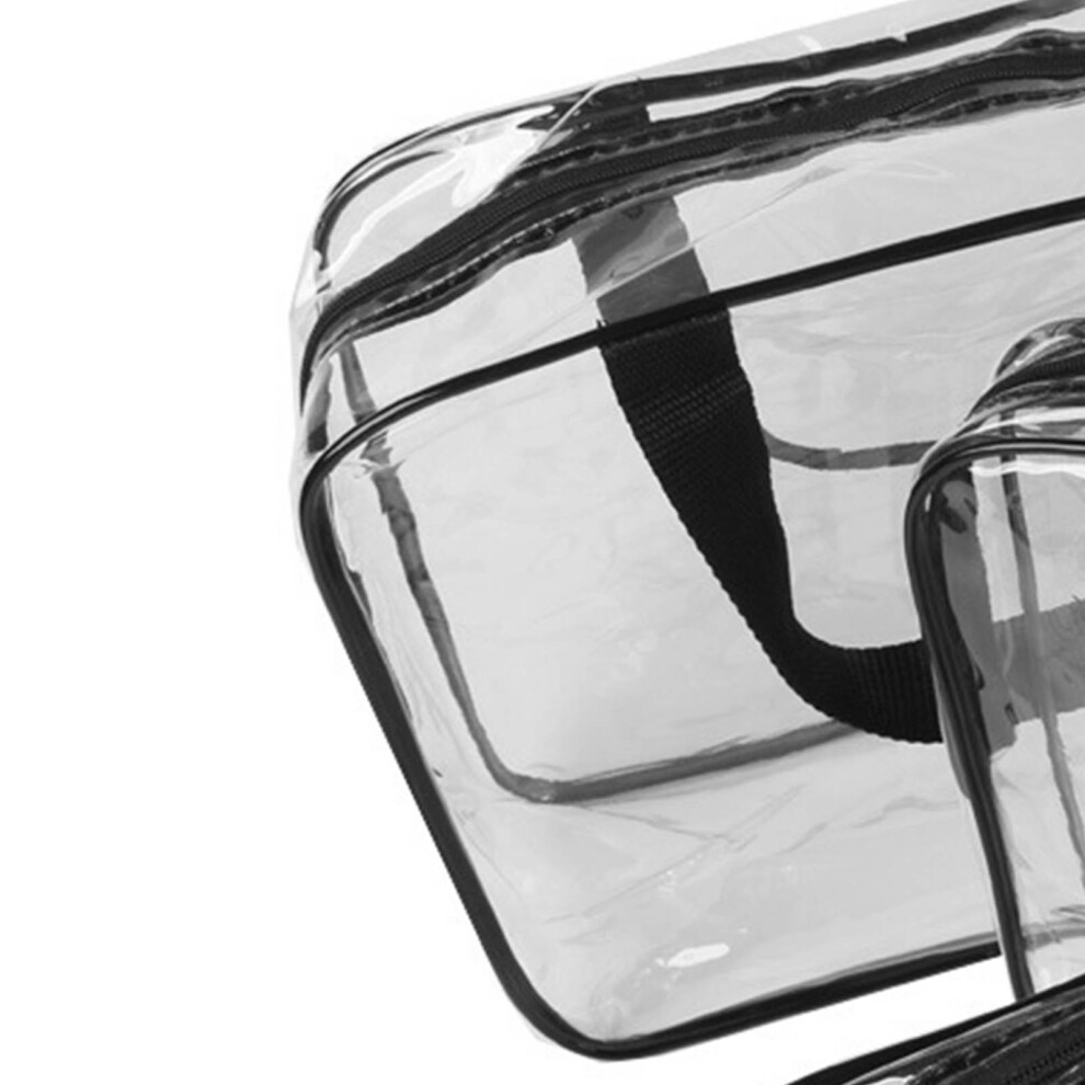 Clear PVC Cosmetic Bag Waterproof Large Capacity 30x10x22cm
