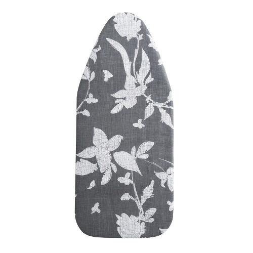 Mini housse de table à repasser avec rembourrage, motif fleur grise