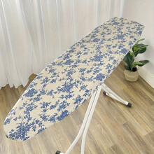 Housse de table Ă repasser Ă motif roses bleues, 140 x 50 cm