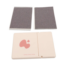 250 Plant Fibre Oil Blotting Sheets with Compact Mirror for Makeup Touch-Ups