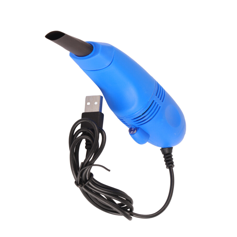 Blue Nail Dust Vacuum with USB Charging and Negative Pressure Suction