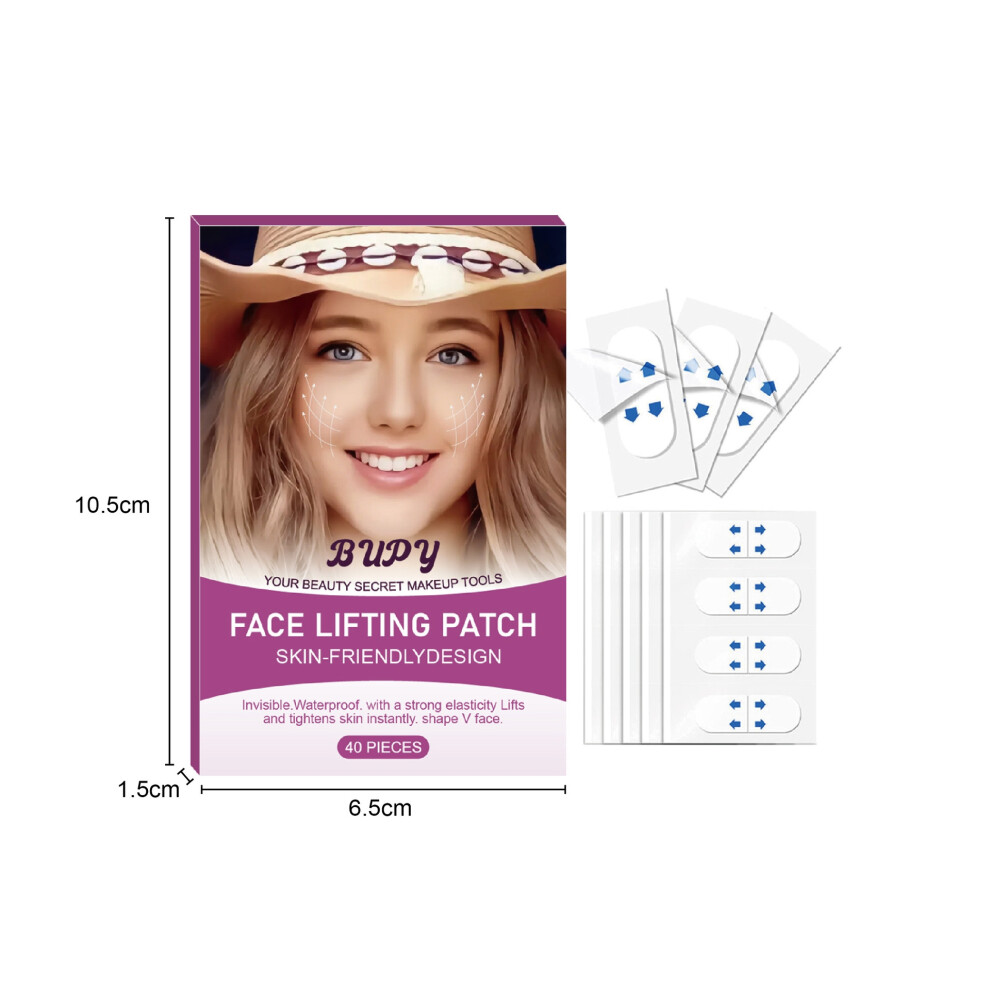 (40pcs) Invisible facial lifting patch, tighten chin, dilute fine lines, face lifting patch