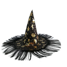 (black) Lebanghui 2pcs Halloween Kids Adult Wig Hats Witch Hats