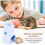 Hamster water bottle with mounting, 80ml openbottom drinker for pets, indoor use. 17