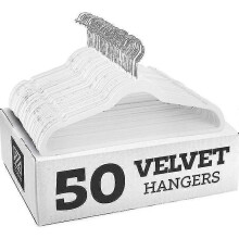 (white) Lebanghui Non-slip Velvet Hangers - Suit Hangers (10-pack)
