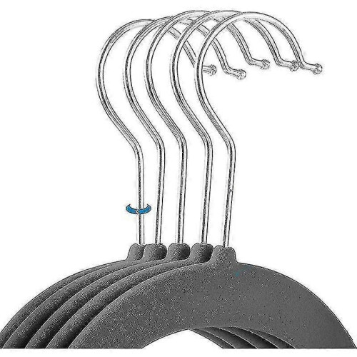 (grey)Lebanghui Non-slip Velvet Hangers - Suit Hangers (10-pack) 2