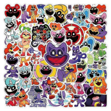 50 Pack Smilling Critters Stickers Horror Game Cartoon Catnap Hoppy Hopscotch Decal Gift for Guitar Luggage Tide Skateboard Laptop