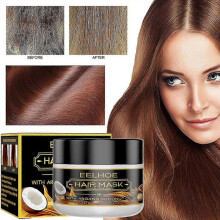 Coconut Oil Hair Mask Curl Volumizing Cream Repair Damaged Hair Roots Nourishes Hair Scalp Treatment