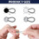 Button Extender Set 20pcs with 10 Elastic Waist and Collar Buttons for Clothes 4