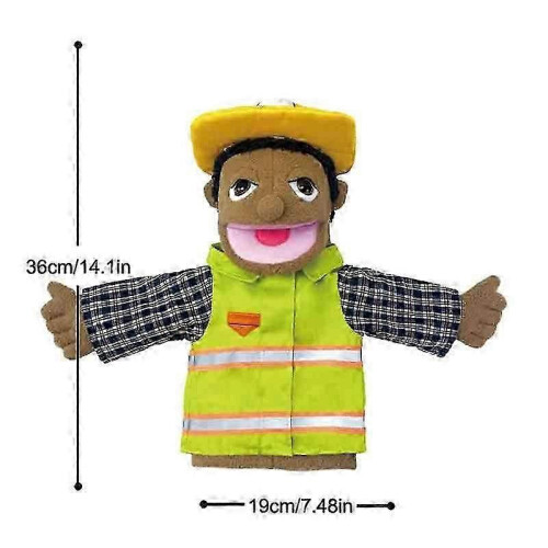 (worker)Soft Plush Toy Hand Puppet Funny Puppets Toy Professional Character Hand Puppet,50% Offer 2