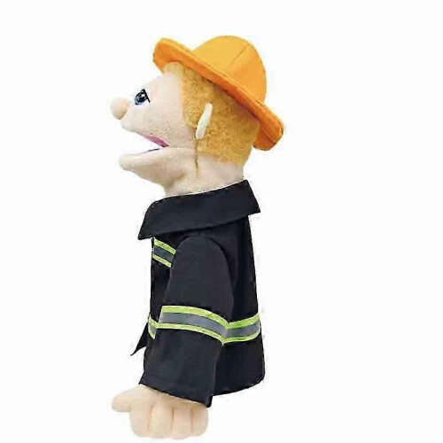(fireman)Soft Plush Toy Hand Puppet Funny Puppets Toy Professional Character Hand Puppet,50% Offer 1