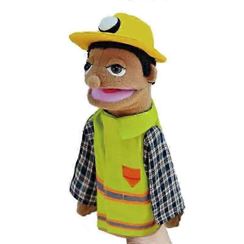 (worker)Soft Plush Toy Hand Puppet Funny Puppets Toy Professional Character Hand Puppet,50% Offer 1