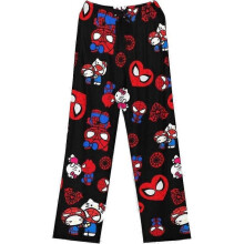 (2XL, A) Women's Cartoon Cute Pajama Pants Flannel Autumn Comfortable Warm Soft Home Pants