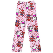 (L, B) Women's Cartoon Cute Pajama Pants Flannel Autumn Comfortable Warm Soft Home Pants