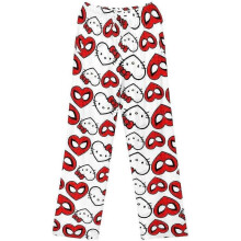 (2XL, C) Women's Cartoon Cute Pajama Pants Flannel Autumn Comfortable Warm Soft Home Pants