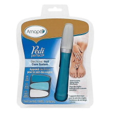 Portable Pedi Perfect Care System - Electronic Manicure/Pedicure Tool - File, Buff, Shine Nails with Extra Refill Kit
