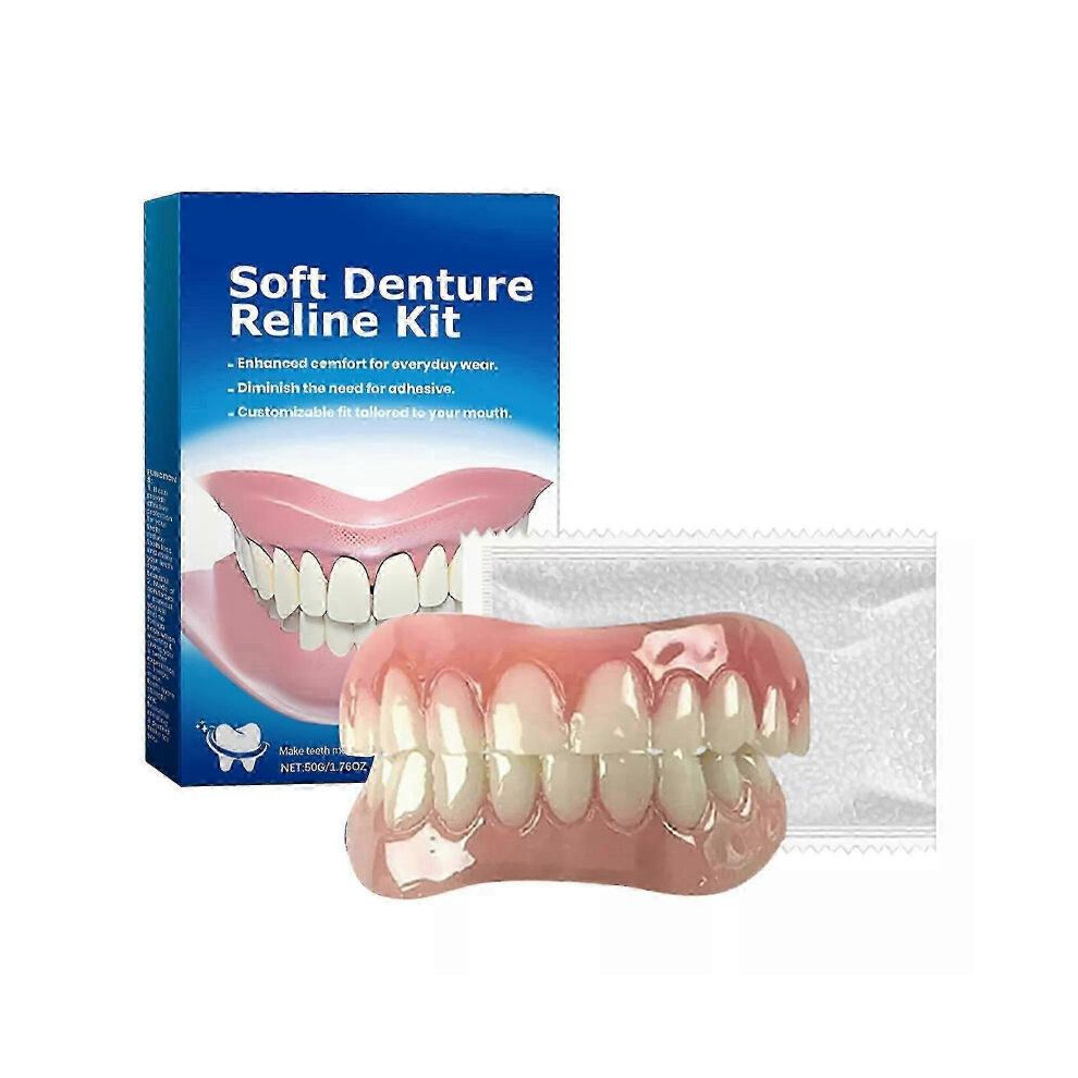 Perfect Fit Denture Silicone Reline Kit Soft Denture Reline for Men and Women