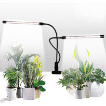 Grow Light,Full Spectrum White 80 LED Clip Plant Lights for Indoor Plants Growing, 4/8/12H Timer & 5 Dimmable Levels