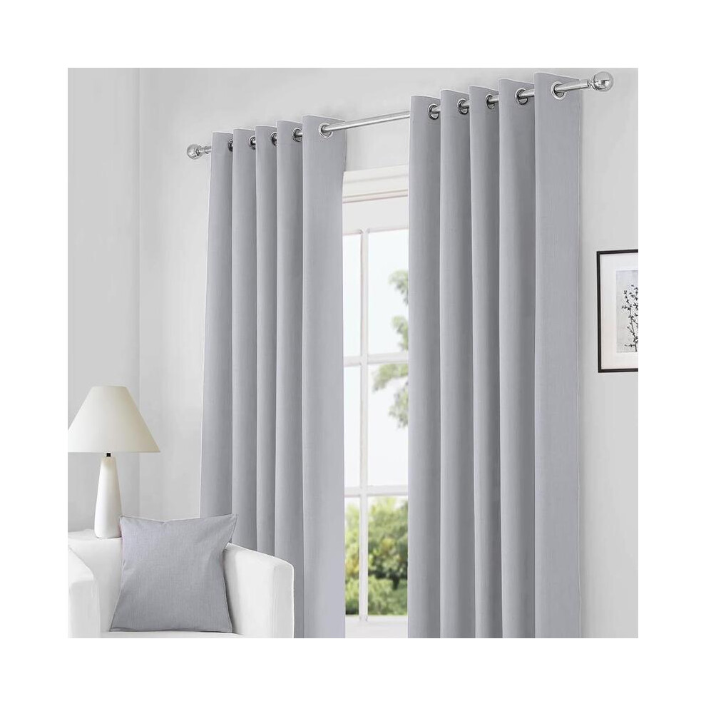 (Silver Grey, 90â X 108â Inches) Thermal Blackout Drapes â Energy-Efficient, Soundproof Curtains with Modern Eyelet Design, 7 Stylish Colors-image-OPC-PJJDXZ7-NEW