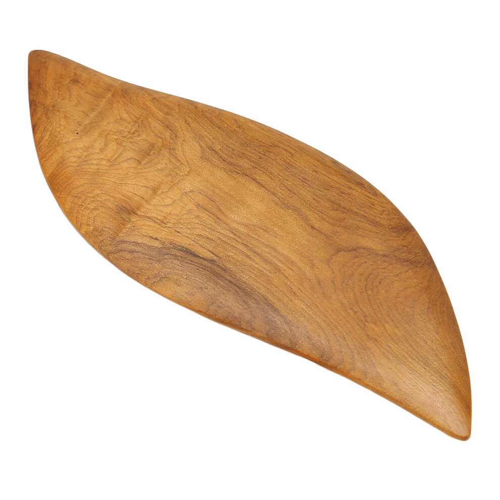 Wood Gua Sha Scraper for Face & Body Fragrant Leaf Type Meridian Board