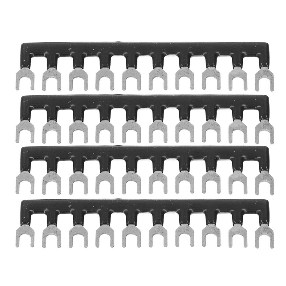 10Pcs Black Fork Terminal Strips 400V 15A, 8 Positions Tb-1510 4661339449265