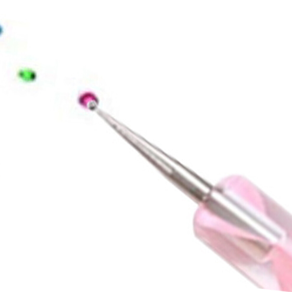 Complete Nail Art Decorations Kit with Rhinestones, Foil Flakes & Dotting Pen
