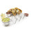 Stainless Steel 3-Grid V-Shaped Taco Holder Rack with Sauce Cup 10