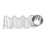 Stainless Steel 3-Grid V-Shaped Taco Holder Rack with Sauce Cup 6