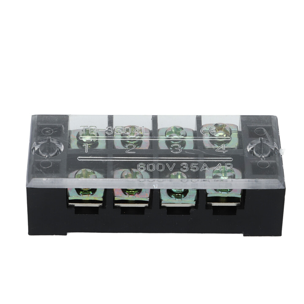 Durable 4 Position Tb Terminal Strip Block 35A 600V Pc Shell 8731339451080