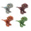 4er Pack Mini-Finger-Dinosaurier, ABS, assortiert 14