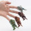4er Pack Mini-Finger-Dinosaurier, ABS, assortiert 4