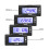 4-in-1 Motorcycle Voltage & Temperature Gauge DC12V, Blue Backlight 13