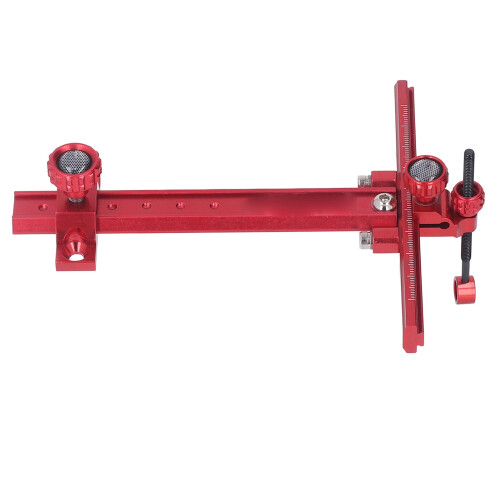 Adjustable Red Metal T-Shape Archery Recurve Bow Sight for Competition