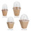 10 Pcs Biodegradable Nursery Pots with Humidity Dome, 6cm & 8cm 16